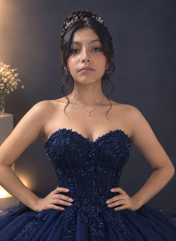 Paloma con vestido de gala